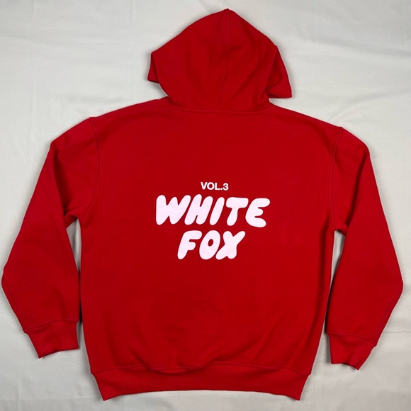 White Fox Vol 3 Women’s Hoodie Sweatshirt Sz S/M Red Offstage Monochrome C4 - Picture 2 of 9